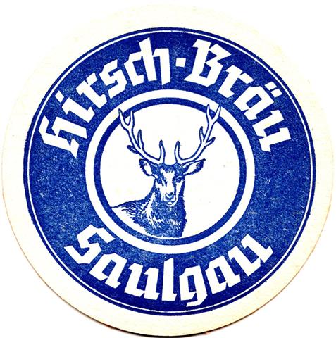 bad saulgau sig-bw hirsch rund 1a (215-hirsch br�u saulgau-blau)